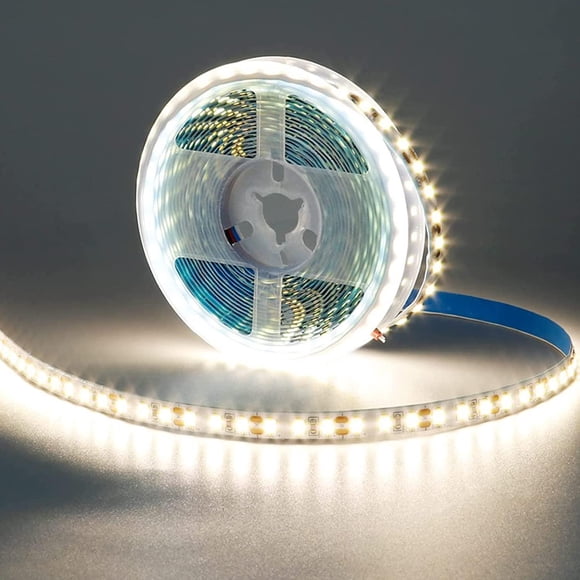 Tira LED KXZM Blanco Natural Flexible Alta Densidad 600LEDs SMD2835 para Decoración de Hogar