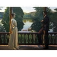 thumbnail image 2 of Richard Bergh 14x12 Black Ornate Wood Framed Double Matted Museum Art Print Titled: Nordic Summer Evening, 2 of 5