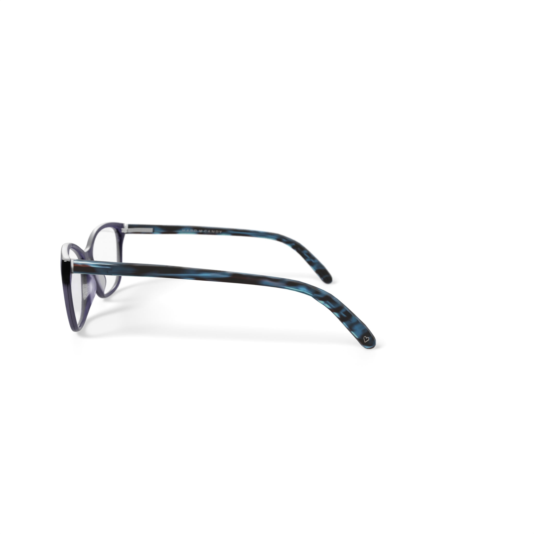 Hard Candy Women's HC246 Cat Eye Prescription Eyeglasses with Case, Crystal Grey