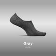 thumbnail image 3 of Feetures Elite Light Cushion Invisible Socks - Anti-Slip Sport Sock Liner with Targeted Compression - Gray, S (1 Pair), 3 of 8