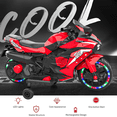 thumbnail image 4 of Werseon 12V Motorcycle for Kids, Electric Motorcycle with LED Lights Ride on Motorcycle, Red, 4 of 14