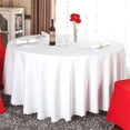 thumbnail image 3 of 140cm Solid Table Cloth Round Satin Tablecloth Wedding Party Restaurant Home Table Cover, 3 of 7