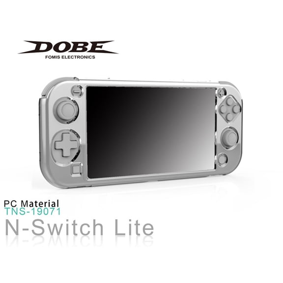 Nintendo Switch Lite Crystal Clear Protective Case - Anti-Scratch Shockproof Hard Shell Cover with Non-Slip Grip for Switch Mini, Slim Fit Transparent Protector