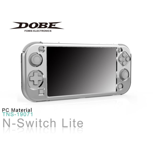 Nintendo Switch Lite Crystal Clear Protective Case - Anti-Scratch Shockproof Hard Shell Cover with Non-Slip Grip for Switch Mini, Slim Fit Transparent Protector