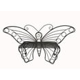 thumbnail image 4 of Antique Black Metal Butterfly Bench, 4 of 5