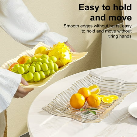 

Ettsollp Fruit Dish Serving Tray Party Platters for Entertaining Reusable Food Trays for Cookies Snacks Desserts