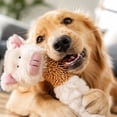thumbnail image 5 of Oral Toys for Puppies, Durable Chew Toys for Dogs, Interactive Dog Rope Toys, Fuzzy Plush Pet Toys, 14X4.5 in Pig Shaped Tug of War Toys, Fully Stuffed Soft Plush Body, Washable, 5 of 5