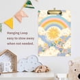 thumbnail image 4 of FORMRS Acrylic Clipboard with Low Profile Clip Standard A4 Letter Size, 12.5" x 9", Purple Rainbow Clouds, 4 of 8