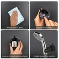 thumbnail image 5 of DODAMOUR 2 Pack Suction Cup Shower Head Holder, Removable Adhesive Shower Head Bracket for Handheld, Adjustable Showerhead Wall Mount Holder (Black), 5 of 6
