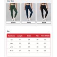 thumbnail image 7 of PISONIC Women 2 Piece Two-Piece Contrast Trim Yoga Set, Double Strap Square Neck Padded Sports Bra & High Waist Butt Lifting Full Length Leggings, Workout Gym Activewear Outfit, 7 of 7