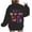 A Black, variant on Casual Tops for Women Women's Oversized Tee Women's Fashion Long Sleeve Round Neck T-Shirt Printing Loose Blouse Hoodless Sweatshirts Black Xl