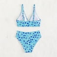 thumbnail image 3 of Aayomet Bikini Ensembles pour Femmes, Maillot de Bain Deux Pièces à Col Mode (Bleu, m), 3 of 4