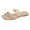 Beige, variant on Womens Dressy Flat Sandals Comfortable Slip on Slide Sandal Summer Vacation Walking Slides Indoor Outdoor Shoes Size 9 Beige