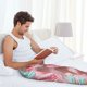 thumbnail image 5 of Fotbe Pastel Macarons Delight Pantalones de Pijama para Hombre, Pantalones de Dormir, Pantalones de Casa con Cintura Ajustable y Bolsillos-Small, 5 of 6