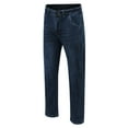 thumbnail image 6 of Mens Jeans Straight Leg Slim Fit Tube Business formal Solid Color Jeans Stretch Casual Relaxed Fit Outdoor Denim Pants, 6 of 9