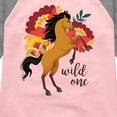 thumbnail image 3 of Spirit Riding Free - Wild One  - Toddler And Youth Girls Raglan Graphic T-Shirt, 3 of 4