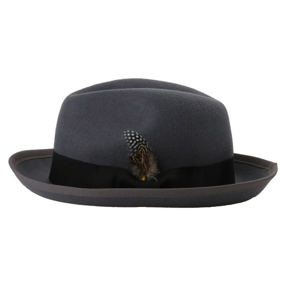 Aellinatey Vintage Wool Felt Fedora Cap Jazzs Hat MagicShow Headdress Carnivals Party Wear