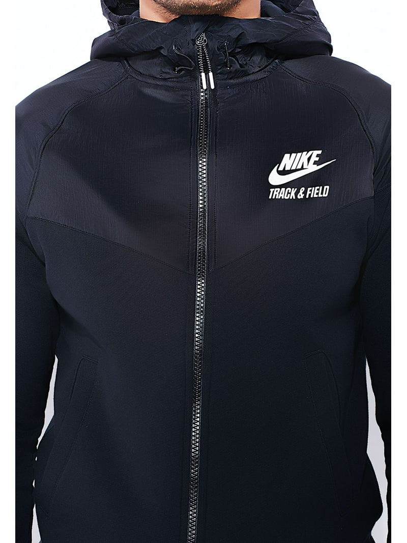 Nike Mens Track And Field Woven Full Zip Hooded Jacket
