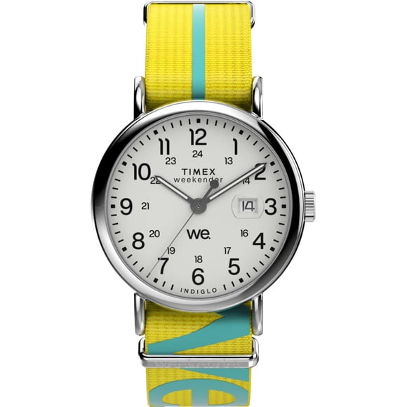 Timex Weekender 40mm Yellow Nylon Strap Unisex Watch