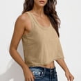 thumbnail image 5 of Vetsdori Camisole Tank Tops for Women Sleeveless Loose Fit Shirts 100% Cotton Pullover Summer Tanks and Camis,Undershirts Crew Neck Womens Tops Work, 5 of 9
