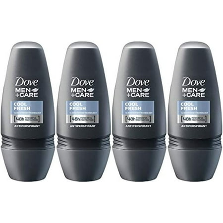 Dove Men + Care Cool Fresh Antiperspirant Roll-On, 1.7 Ounce / 50 Ml (Pack Of 4)