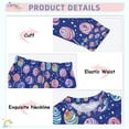 thumbnail image 3 of FORMRS Long Sleeve Top and Pants Pajama Set for Niños 2-Piece Sleepwear, Sizes 18M-8Y, Blue Colorful Candies, 3 of 6
