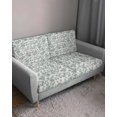 thumbnail image 3 of Farmhouse Sofa Couch Cushion Covers Washable, Removable Stretchable Sectional Couch Covers, Teal Blue Green Vintage Flower Leaf Plant Slipcovers for L & T Shape Sofa Furniture Protector L Size 1 pc, 3 of 7