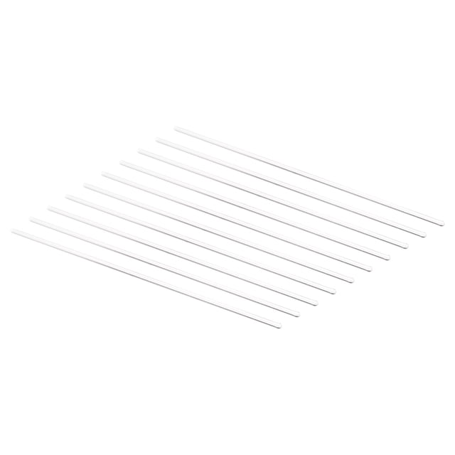 Unique Bargains 3.3 Borosilicate Glass Stick 9.84' Length 4mm Dia Stir Rod Round for Lab Kitchen Science 10Pcs