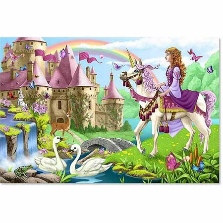 Melissa & Doug Fairy Tale Castle Jumbo Jigsaw Floor Puzzle (48 pcs, 2 x 3 feet)
