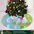 thumbnail image 6 of GZHJMY Easter Bunny Christmas Tree Skirt 48", Easter Tree Skirt Double Layers Polyester Easter Tree Skirt for Easter Holiday Party Decoration, 6 of 6