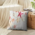 thumbnail image 3 of LALILO Throw Pillow Covers Starfish And Sand Beach Summer Flat Space Cushion Cover 18" x 18", 2 Pack, 3 of 6