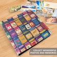 thumbnail image 4 of FORMRS 3 Ring Photo Album 4"x6" Self Adhesive Large Capacity PU Leather Cover, Blue Jam, 4 of 8