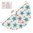 thumbnail image 3 of Yiaed Flower Leaves Print Christmas Tree Skirt , Tree SkirtsTree Mat for Christmas Winter Holiday Indoor Decorations-48", 3 of 7