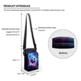 thumbnail image 5 of HELLHERO Birthday Gift Double-layer Crossbody Bags Vintage for Travel, 5 of 5