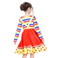 thumbnail image 4 of Girls Dress Clown Costume Halloween Carnival Of Cultures Rose Monday 4-5 Years, 4 of 7