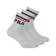 thumbnail image 1 of FILA Calcetines unisex, 3 Pares de Quarter - Calcetines cortos, Sport, Puño con Logo, uni Gris 43-46, 1 of 2