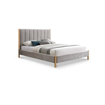 Meridian Furniture Kona Grey Fabric Queen Bed