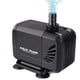 thumbnail image 1 of Bomba de agua sumergible con motor sin escobillas de 15W 1500L/H 220-240V/50HZ para fuente de peces de acuario con cabezal de 1,6 m y 2 boquillas de 13 mm-16 mm, cable de 2,3 m, 1 of 5