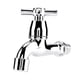 thumbnail image 1 of Grifo de Agua de Lavabo de un Solo Pico de Plástico Sincero Plata, 1 of 10