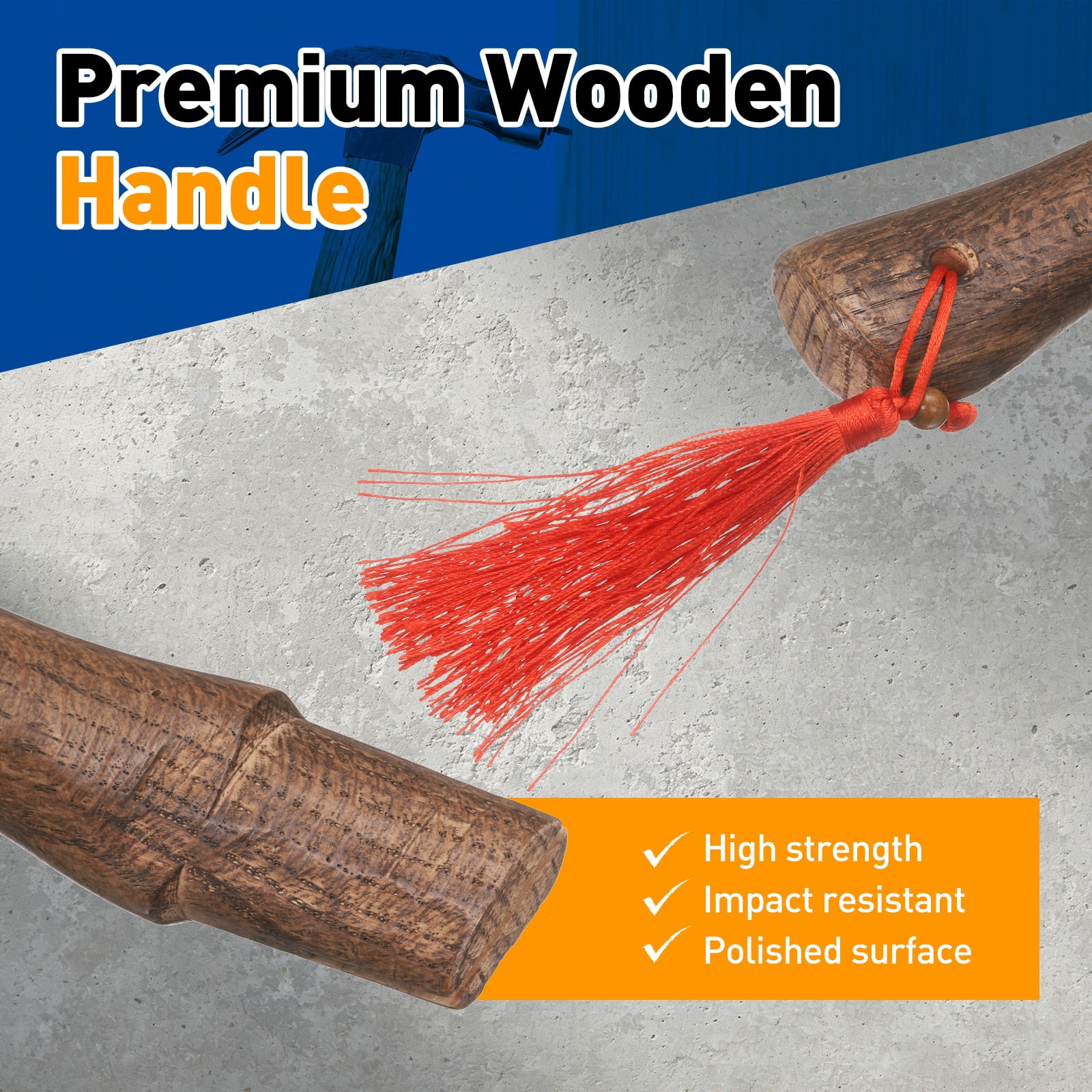 Uxcell 3pcs Wood Axe Handle Replacement 10.2" Universal Hickory Hatchet Handles with Wooden and Round Wedges for Camping Garden Axe
