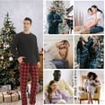 thumbnail image 5 of Mens Pajama Pants Men Fleece Plaid Lounge Pajamas Bottoms Male Sleepwear Pjs with Pockets Size X-Large, 5 of 7