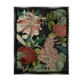 thumbnail image 5 of Stupell Industries Tropical Bohemian Floral Illustration Green Red Jet Black Framed Floating Canvas Wall Art, 16x20, by Daphne Polselli, 5 of 5