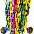 thumbnail image 6 of HongHeng 1 Pack Rainbow Foil Fringe Tinsel Table Skirts Disposable Table Skirt Banner for Rectangle Tables Tinsel Backdrop Curtain Party Supplies Wedding Parade Floats Decorations, 6 of 6