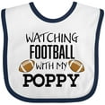 thumbnail image 3 of Inktastic Watching Football with My Poppy Boys or Girls Baby Bib, 3 of 4
