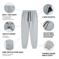 thumbnail image 6 of MERIDIANO Boys' Scuba Joggers 2-Pack - Tapered Athletic Sweatpants for School, Sports & Daily Wear, 6 of 8