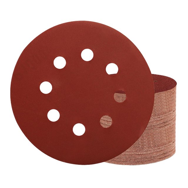 Almohadillas lijado Discos adhesivo 30pcs 5 pulgadas 8 orificio 40 gris-3000grit para lijador orbital al azar sábanas abrasivas