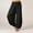 Black, variant on BLTIBY Womens Harem Pants Solid Colour Elastic Waist Drawstring High Waist Yoga Boho Trousers Fashion Casual Black L
