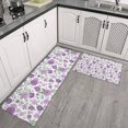 thumbnail image 2 of Pioneer Flower Floral Print Pattern Kitchen Rugs Sets Of 2,Anti Fatigue Kitchen Mat Rugs Non Slip Washable,Decorative Kitchen Floor Mats for Kitchen,Sink,Laundry,17"x30"+17"x47", 2 of 7