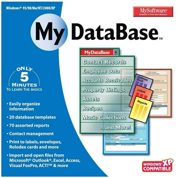 MyDatabase - License and media - 1 user - CD - Win