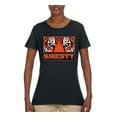 thumbnail image 2 of Wild Bobby Cincinnati Football Joe Sheisty Sports Women Graphic Tee, Black, Small, 2 of 5